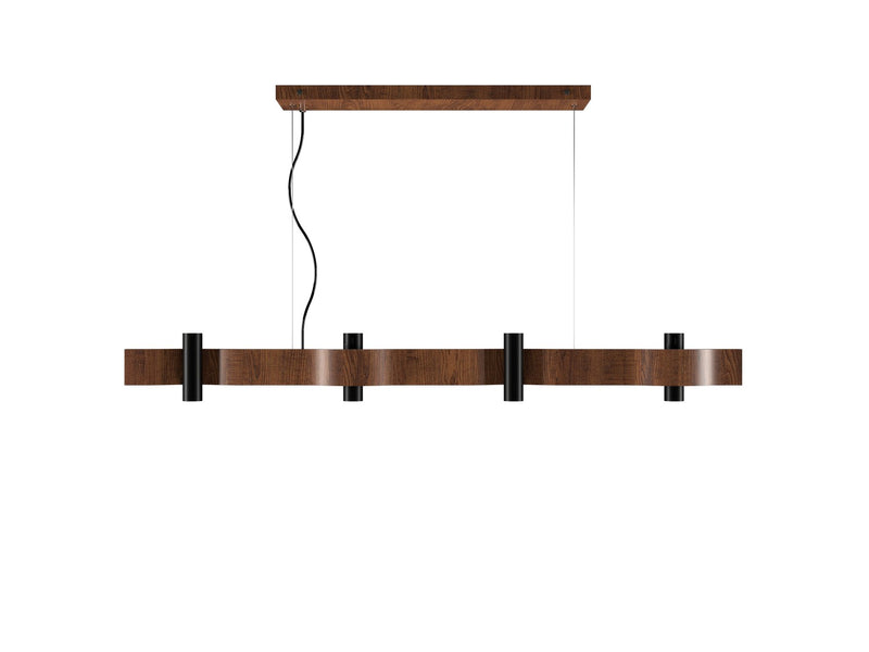 Accord Lighting 1500.06 Eight Light Pendant, Imbuia