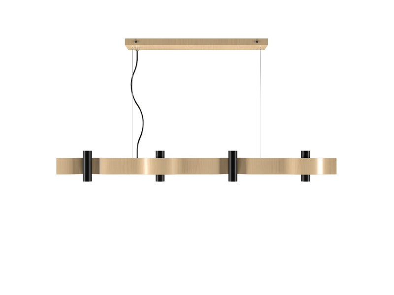 Accord Lighting 1500.34 Eight Light Pendant, Maple
