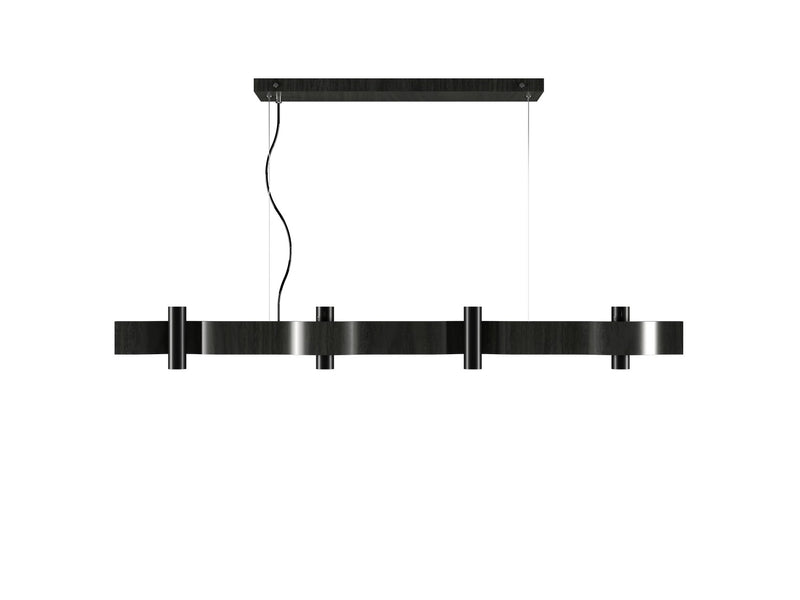 Accord Lighting 1500.44 Eight Light Pendant, Charcoal