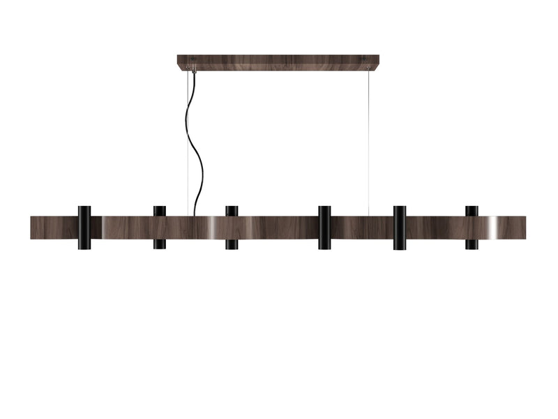 Accord Lighting 1501.18 14 Light Pendant, American Walnut