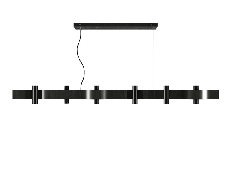 Accord Lighting 1501.44 14 Light Pendant, Charcoal