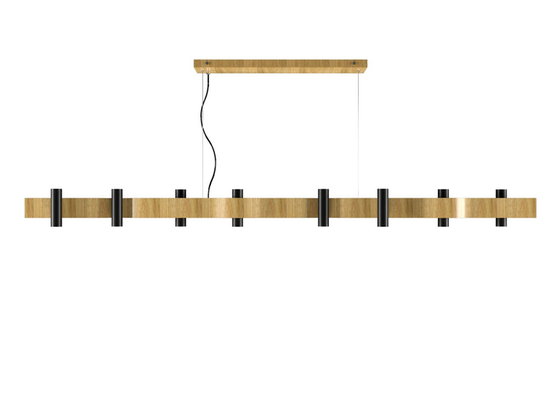 Accord Lighting 1502.09 16 Light Pendant, Louro Freijo