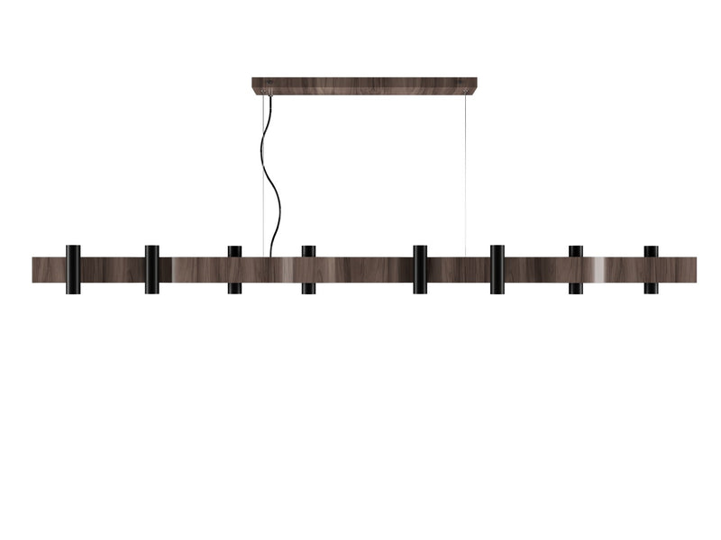 Accord Lighting 1502.18 16 Light Pendant, American Walnut