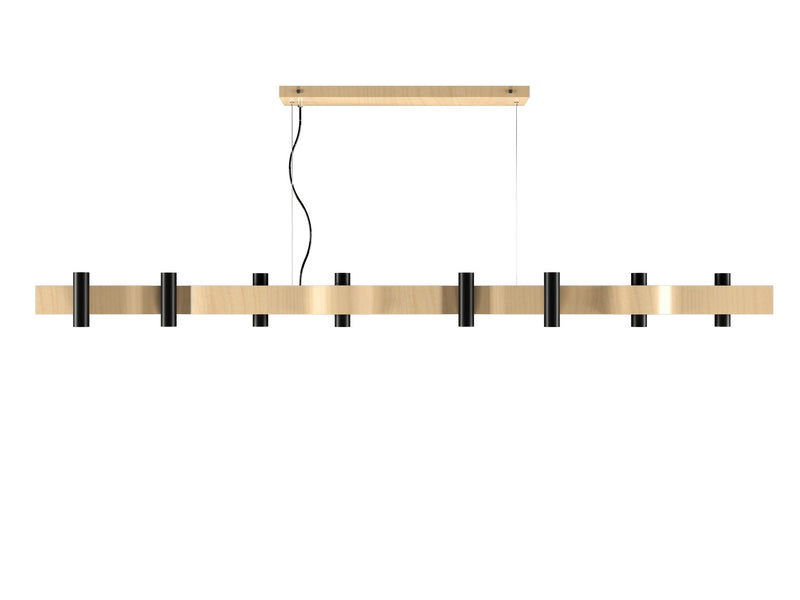 Accord Lighting 1502.34 16 Light Pendant, Maple