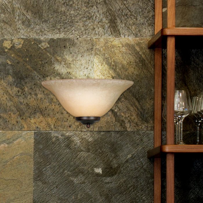 Golden 8355 RBZ One Light Wall Sconce, Rubbed Bronze