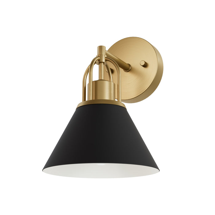 Hunter 13166 One Light Wall Sconce, Matte Black