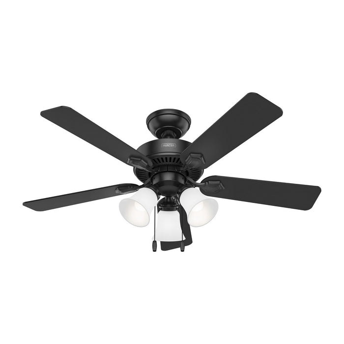 Hunter 52789 44" Ceiling Fan, Matte Black
