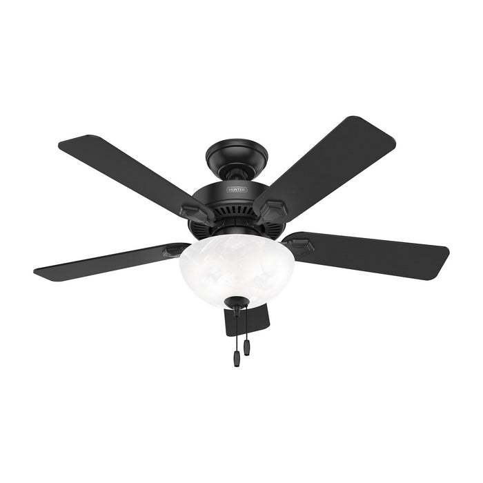 Hunter 52790 44" Ceiling Fan, Matte Black