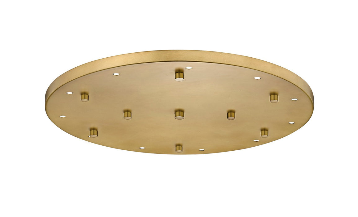 Z-Lite CP2411R-MGLD 11 Light Ceiling Plate, Modern Gold