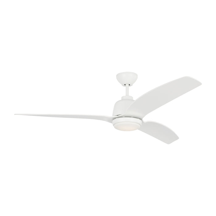 Visual Comfort Fan 3AVLCR60RZWD 60" Ceiling Fan, Matte White
