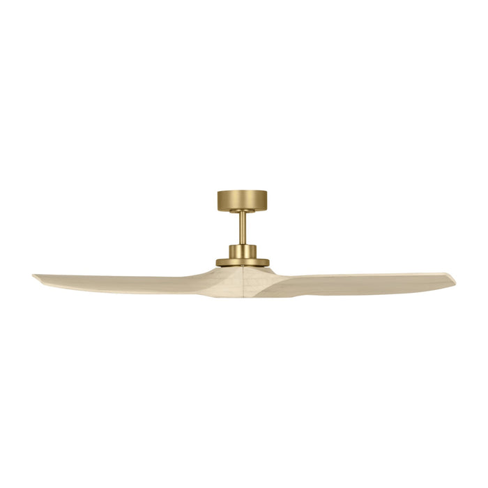 Visual Comfort Fan 3CLNSM52BBSWWO 52" Ceiling Fan, Burnished Brass