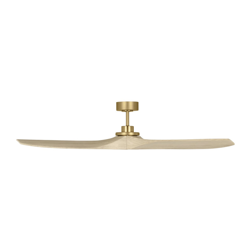 Visual Comfort Fan 3CLNSM60BBSWWO 60" Ceiling Fan, Burnished Brass