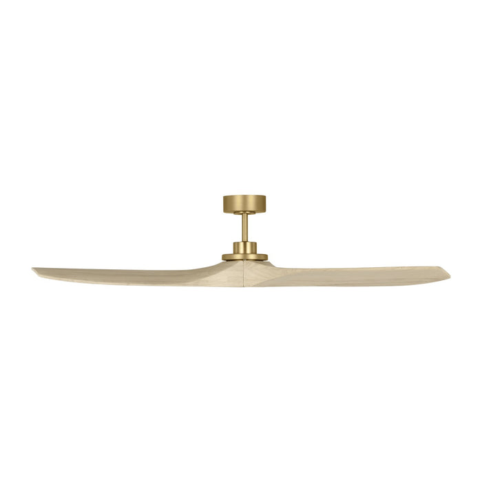 Visual Comfort Fan 3CLNSM60BBSWWO 60" Ceiling Fan, Burnished Brass