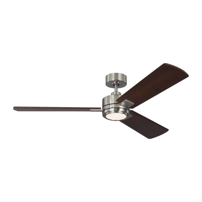 Visual Comfort Fan 3HASM56BSD 56" Ceiling Fan, Brushed Steel