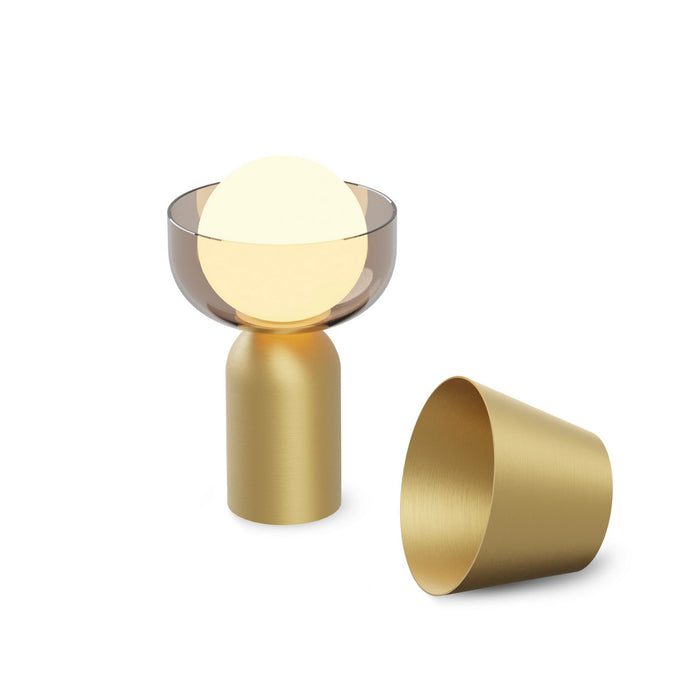 Koncept GUY-BRS+BDGY LED Lantern, Brass
