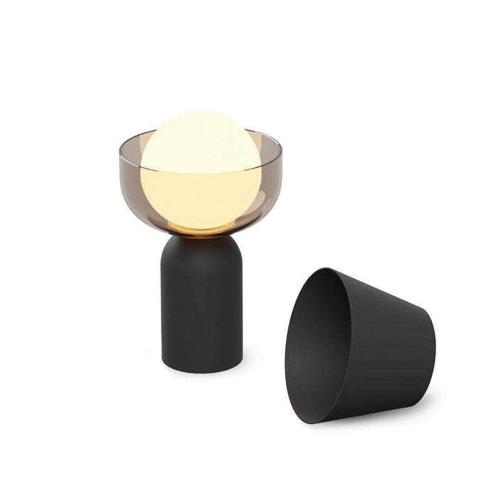 Koncept GUY-MTB+BDGY LED Lantern, Matte Black