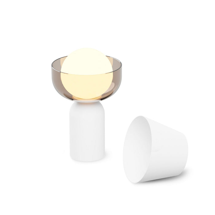 Koncept GUY-MWT+BDGY LED Lantern, Matte White