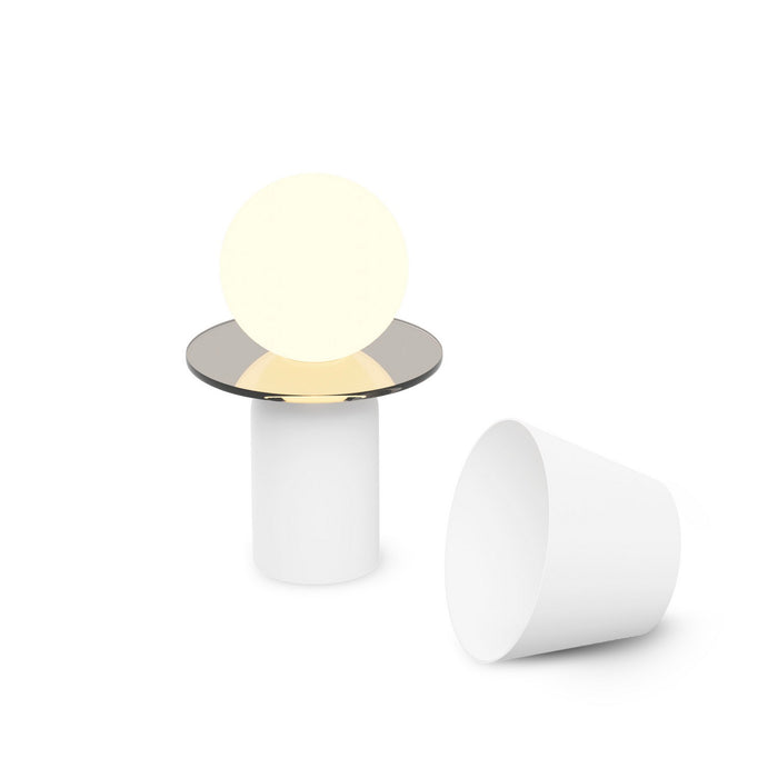 Koncept GUY-MWT+DDGY LED Lantern, Matte White