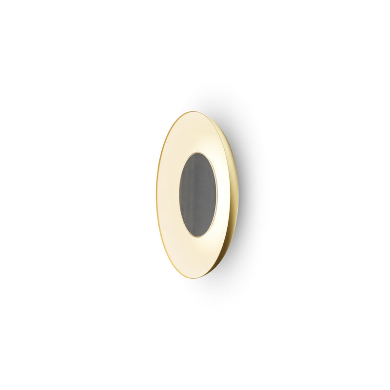 Koncept RMW-09-SW-BNI-HW+18BD-GMW LED Wall Sconce, Gold w/ Matte White