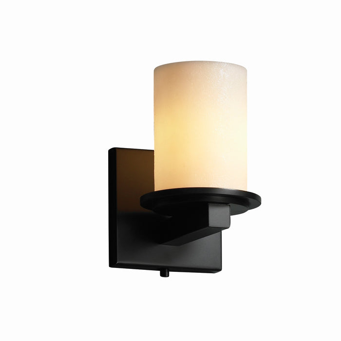 Justice Designs CNDL-8771-10-CREM-MBLK-LED1-700 LED Wall Sconce, Matte Black