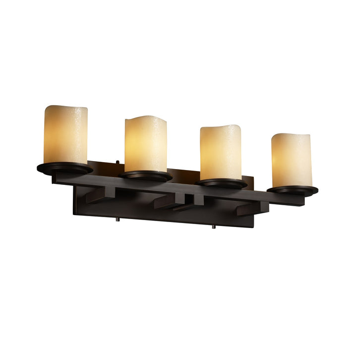 Justice Designs CNDL-8774-14-CREM-DBRZ-LED4-2800 LED Bath Bar, Dark Bronze