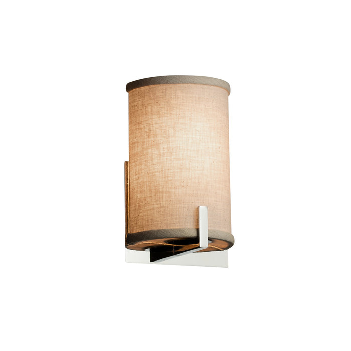 Justice Designs FAB-5531-CREM-CROM-LED1-700 LED Wall Sconce, Polished Chrome