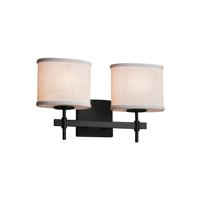 Justice Designs FAB-8412-30-WHTE-MBLK-LED2-1400 LED Bath Bar, Matte Black