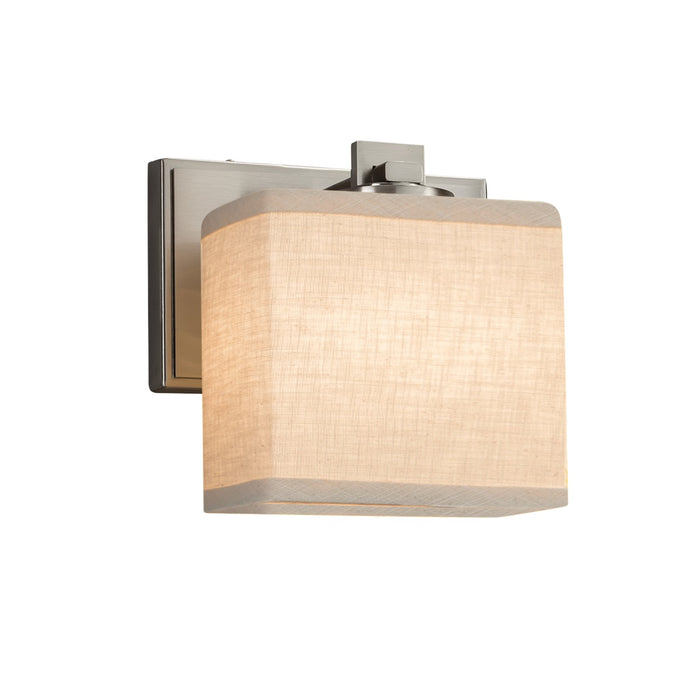 Justice Designs FAB-8447-55-CREM-NCKL-LED1-700 LED Wall Sconce, Brushed Nickel