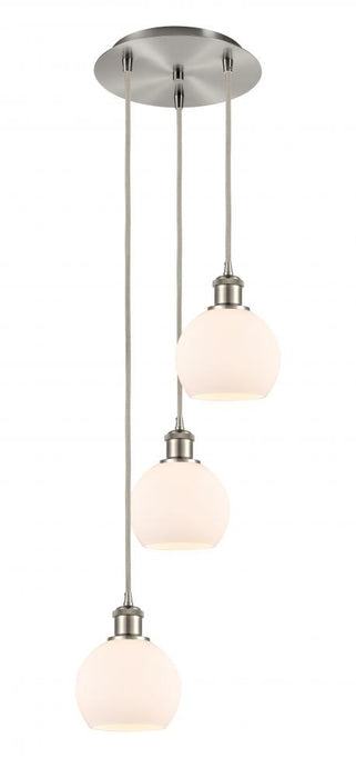 Innovations 113B-3P-SN-G1216-8WM LED Pendant, Brushed Satin Nickel