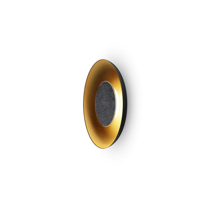 Koncept RMW-09-SW-CCF-HW+18BD-MBG LED Wall Sconce, Matte Black w/ Gold