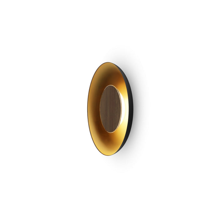 Koncept RMW-09-SW-OWT-HW+18BD-MBG LED Wall Sconce, Matte Black w/ Gold