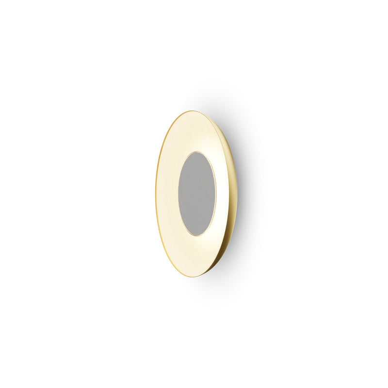 Koncept RMW-09-SW-PTB-HW+18BD-GMW LED Wall Sconce, Gold w/ Matte White