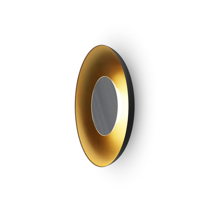 Koncept RMW-12-SW-BNI-HW+24BD-MBG LED Wall Sconce, Matte Black w/ Gold
