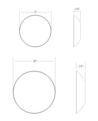 Koncept RMW-12-SW-BRS-HW+24BD-MBG LED Wall Sconce, Matte Black w/ Gold