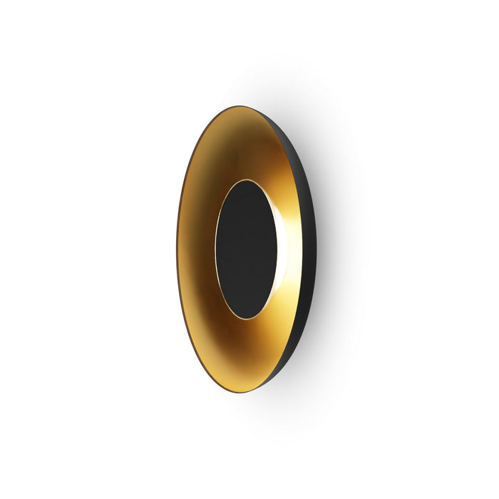 Koncept RMW-12-SW-MTB-HW+24BD-MBG LED Wall Sconce, Matte Black w/ Gold