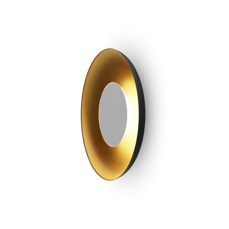 Koncept RMW-12-SW-PTB-HW+24BD-MBG LED Wall Sconce, Matte Black w/ Gold