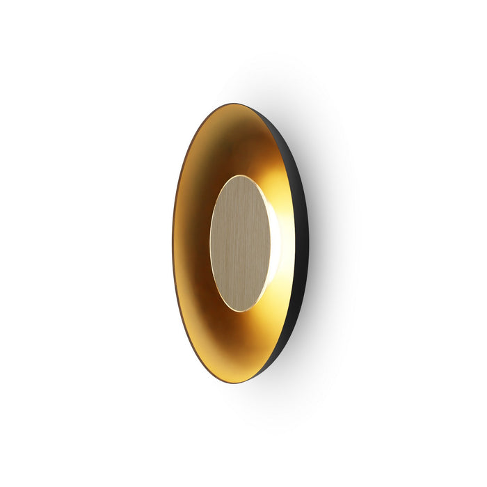 Koncept RMW-12-SW-WOK-HW+24BD-MBG LED Wall Sconce, Matte Black w/ Gold