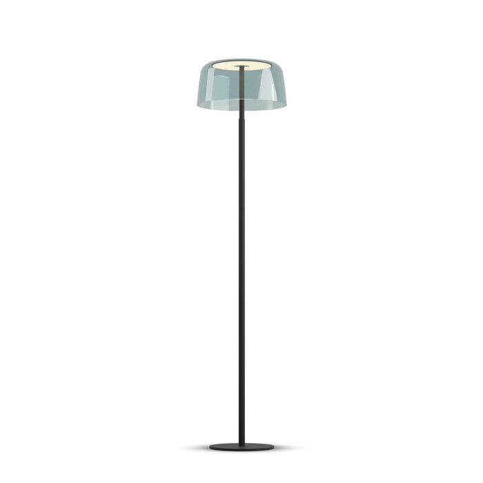 Koncept YUF-SW-MTB+SBLU LED Floor Lamp, Matte Black