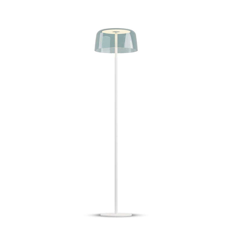 Koncept YUF-SW-MWT+SBLU LED Floor Lamp, Matte White
