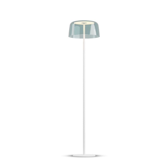 Koncept YUF-SW-MWT+SBLU LED Floor Lamp, Matte White