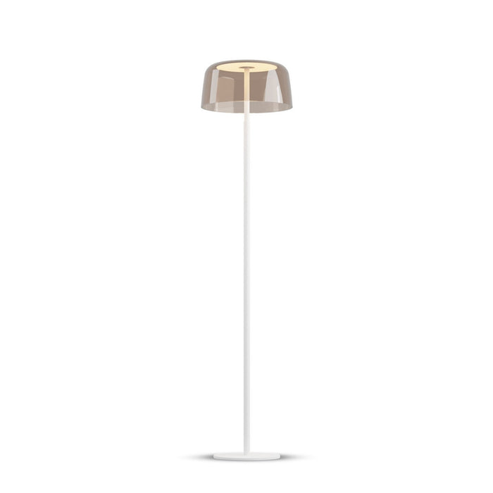 Koncept YUF-SW-MWT+STEA LED Floor Lamp, Matte White