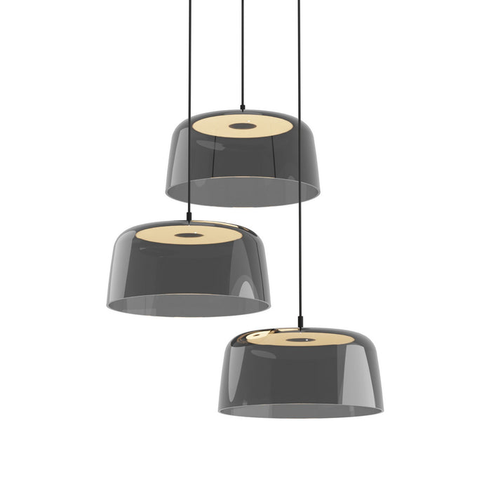 Koncept YUP-C3-SW-MTB+SDGY LED Pendant, Matte Black