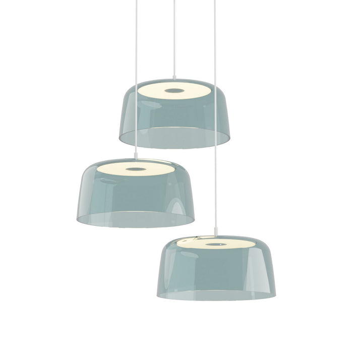 Koncept YUP-C3-SW-MWT+SBLU LED Pendant, Matte White