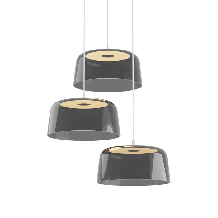 Koncept YUP-C3-SW-MWT+SDGY LED Pendant, Matte White