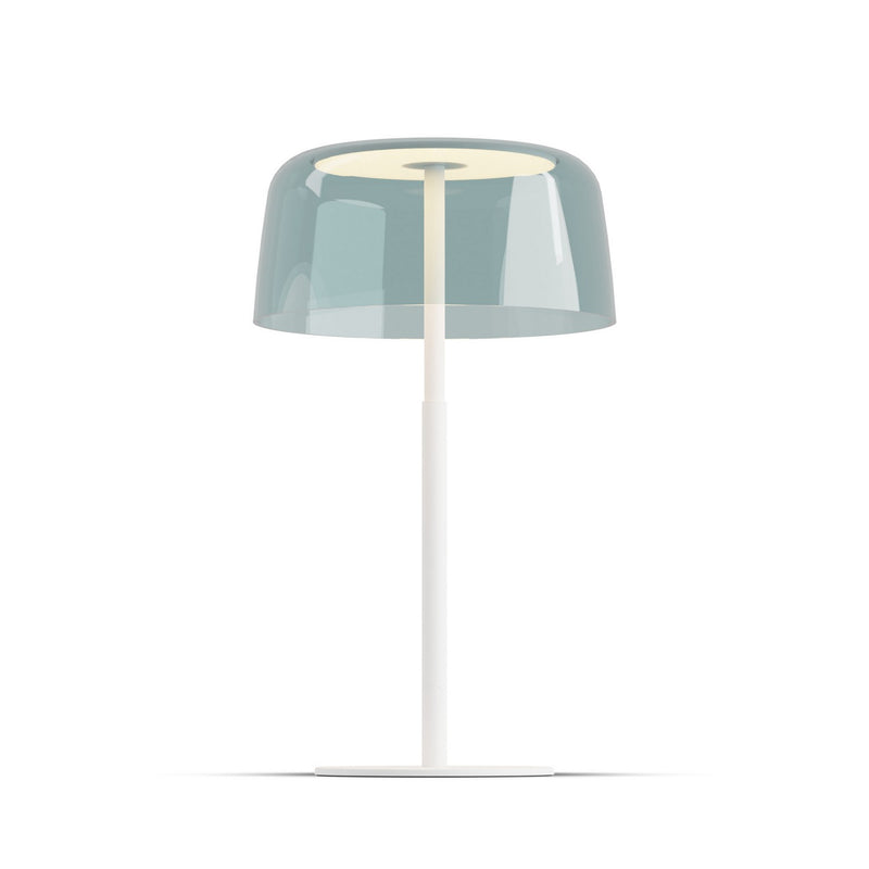 Koncept YUT-SW-MWT+SBLU LED Table Lamp, Matte White
