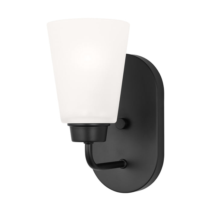 Generation Lighting 4115201-112 One Light Wall / Bath Sconce, Midnight Black