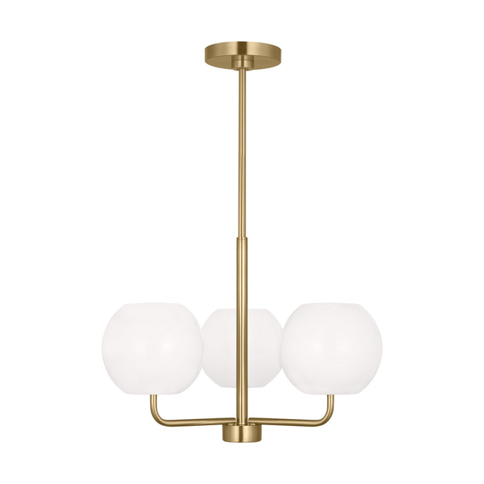 Generation Lighting GLC1043SB Three Light Chandelier, Satin Bronze