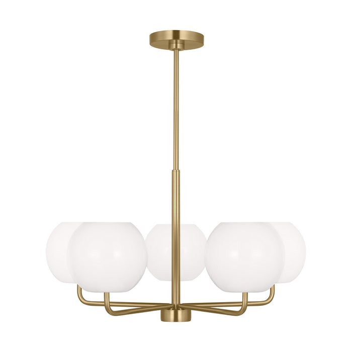 Generation Lighting GLC1055SB Five Light Chandelier, Satin Bronze