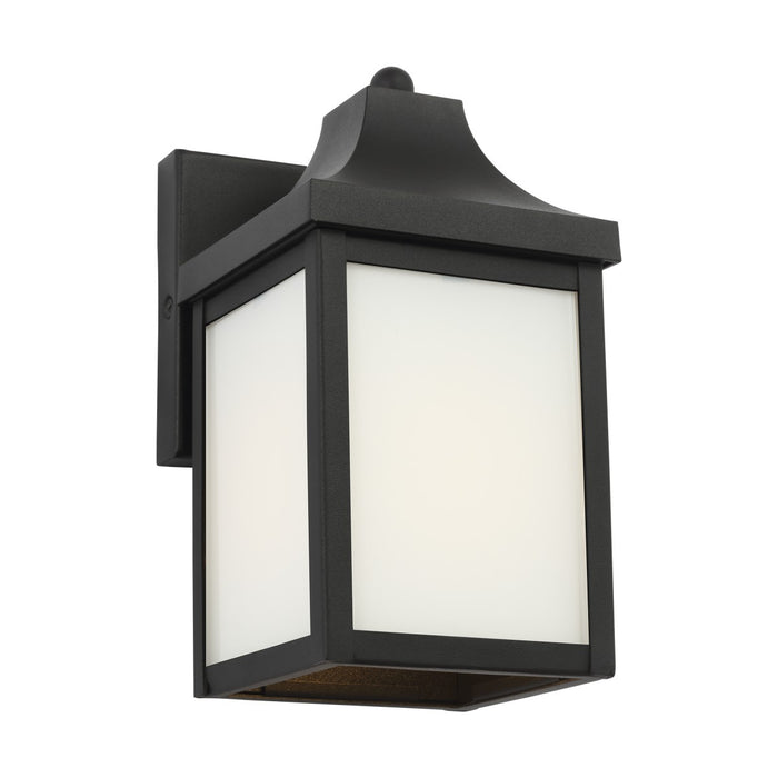Generation Lighting GLO1001TXB One Light Outdoor Lantern, Textured Black