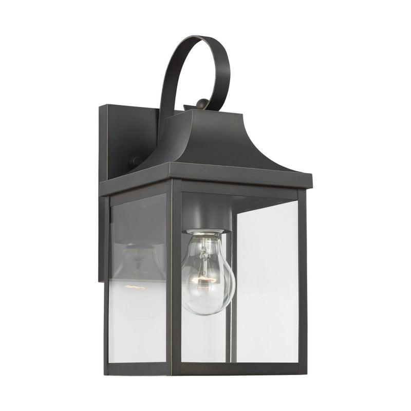 Generation Lighting GLO1011ANBZ One Light Outdoor Lantern, Antique Bronze